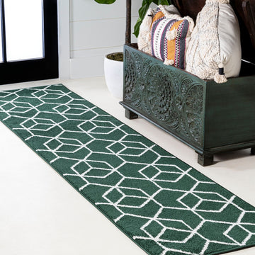 Tumbling Blocks Modern Geometric Area Rug 2